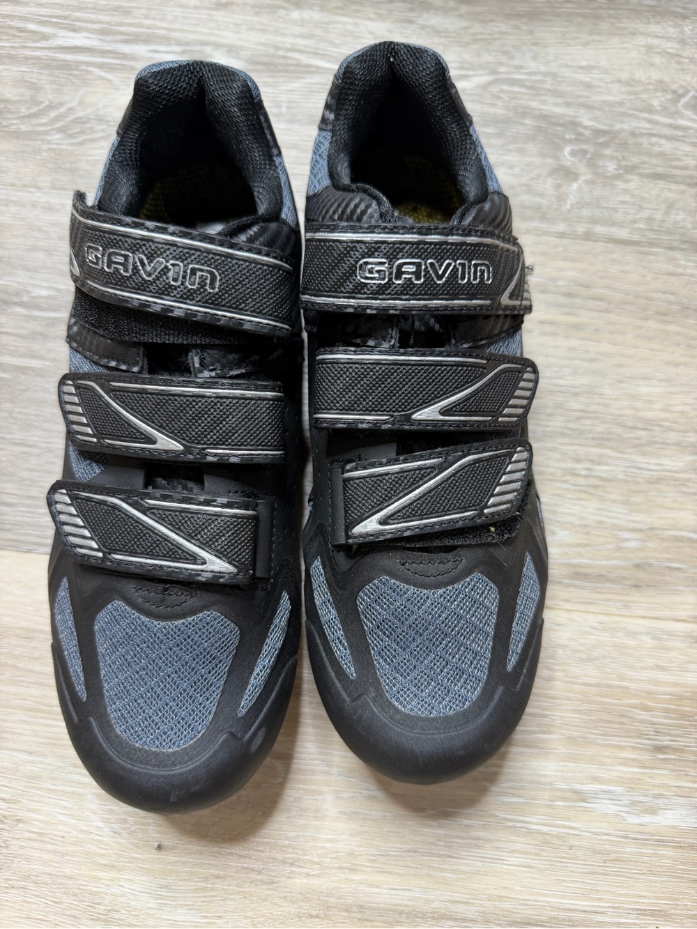 Gavin Men’s Black and Gray Athletic Sneakers with Triple Strap Closure
